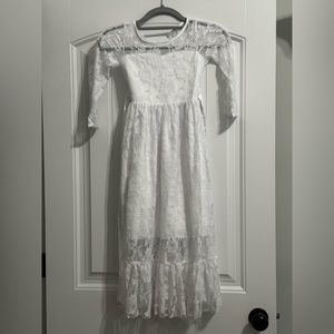 Child’s white lace dress